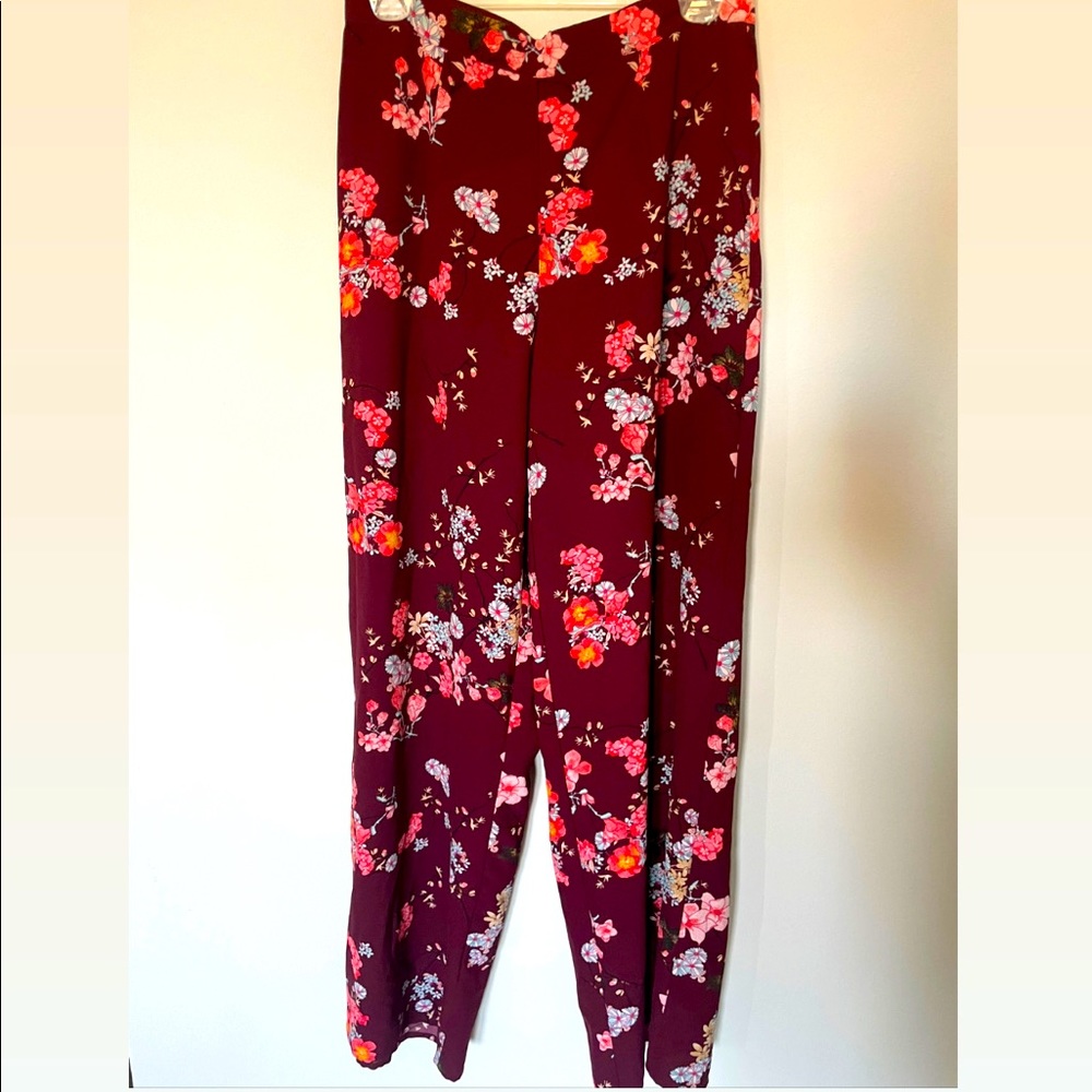 Dark purple Floral pant